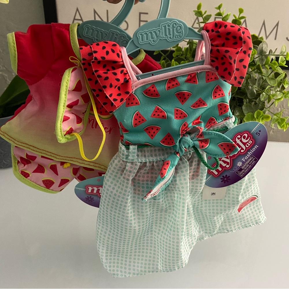 My Life As Doll Accessories Watermelon Outfit Set Bundle